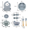 Baby Eat Learning Complementary Food Feeding Silicone Tableware - Image 8